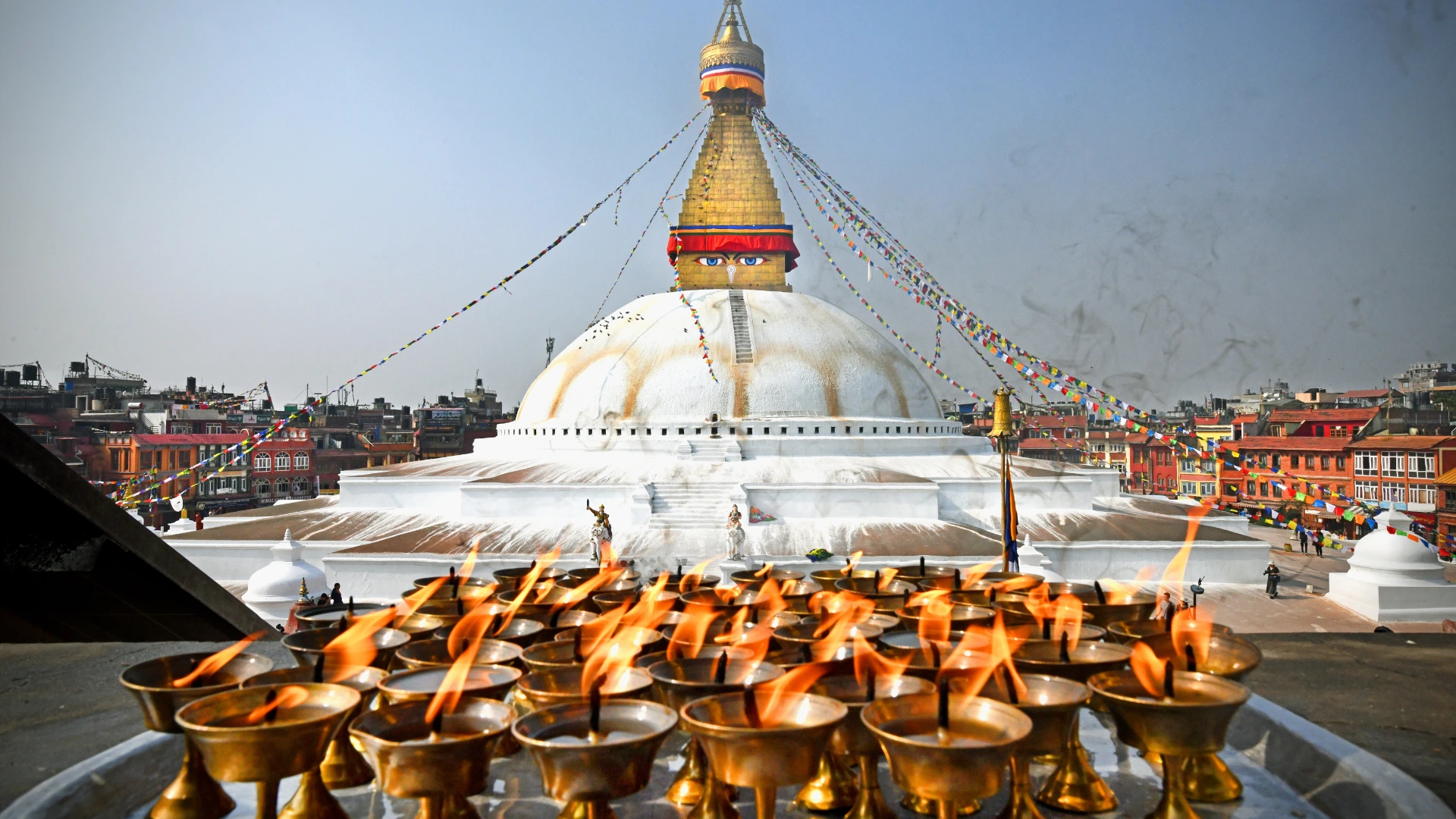 bouddhanath stupa from kathmandu bouddha